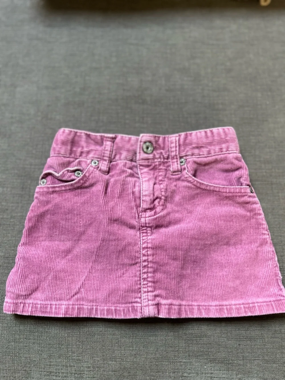 The Children’s Place Purple Heart shaped pocket corduroy skirt 24 mon